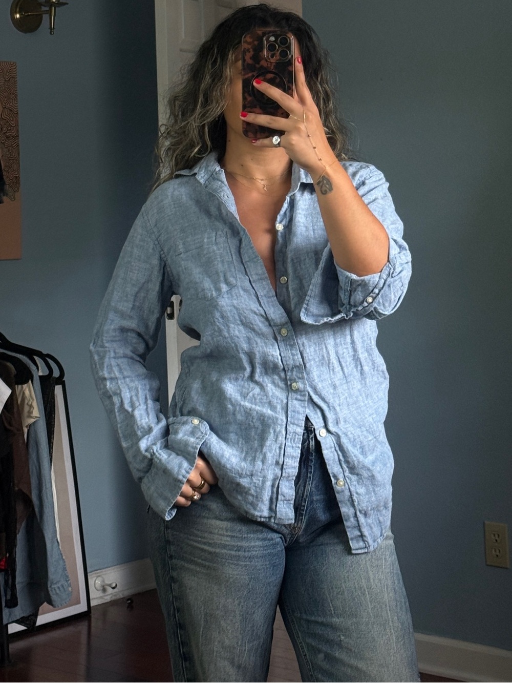 Blue Button Down